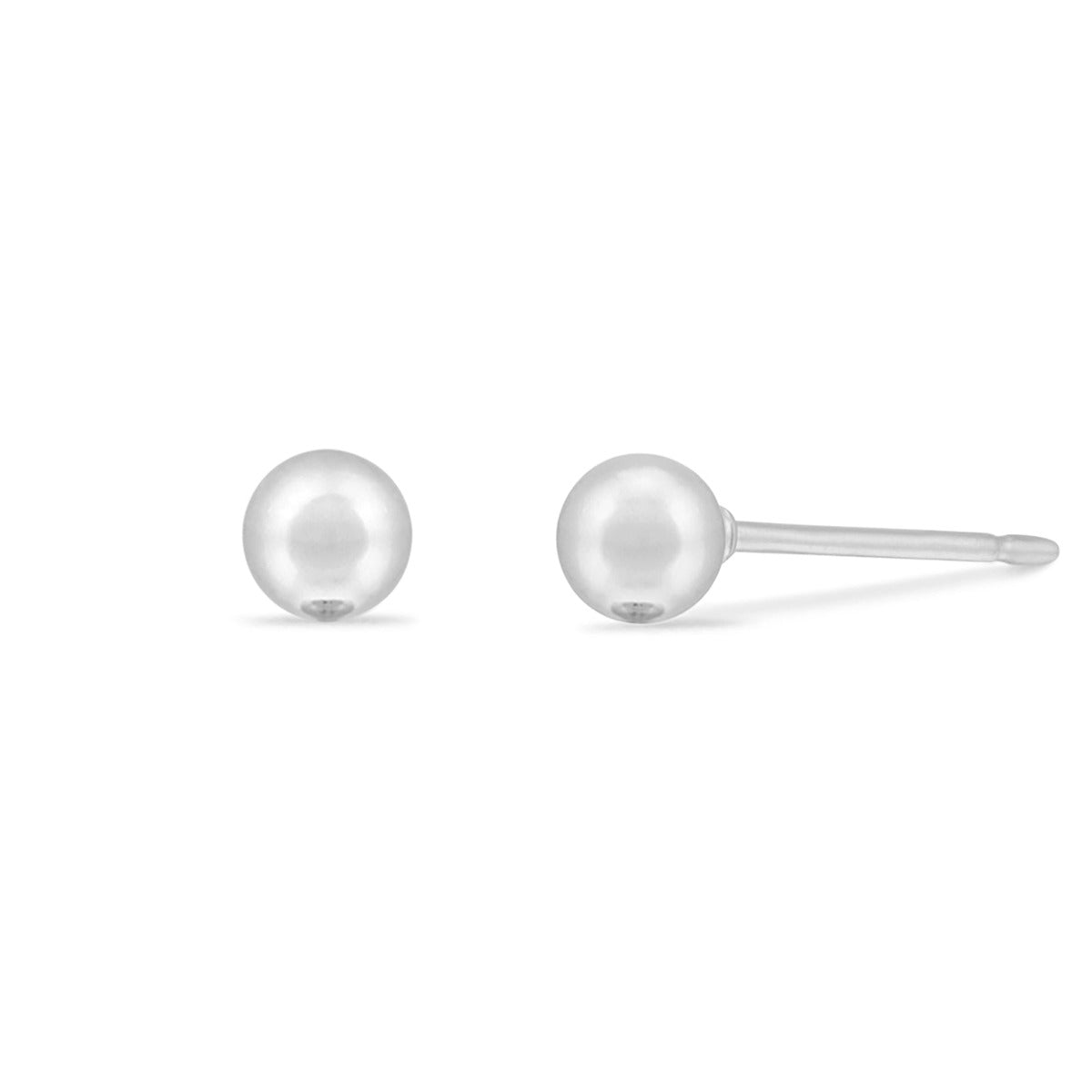 Boma Belle Mini Ball Studs - Large Silver