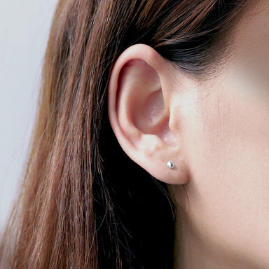 Boma Belle Mini Ball Studs - Large Silver