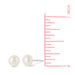 Boma Sterling Silver White Pearl Post Earring