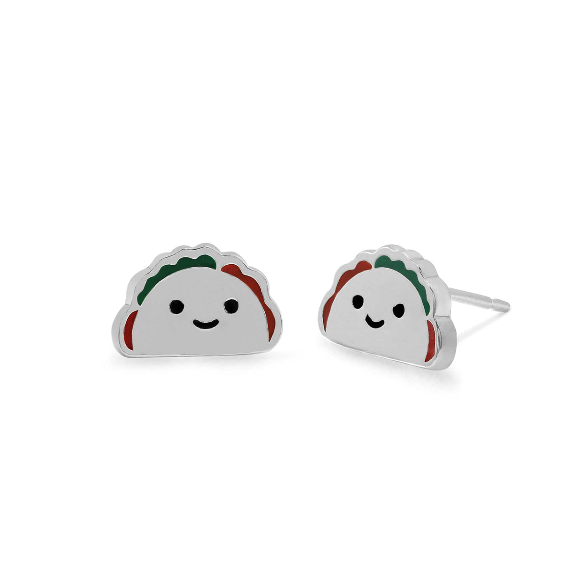 Boma Sterling Silver Taco Stud Earrings