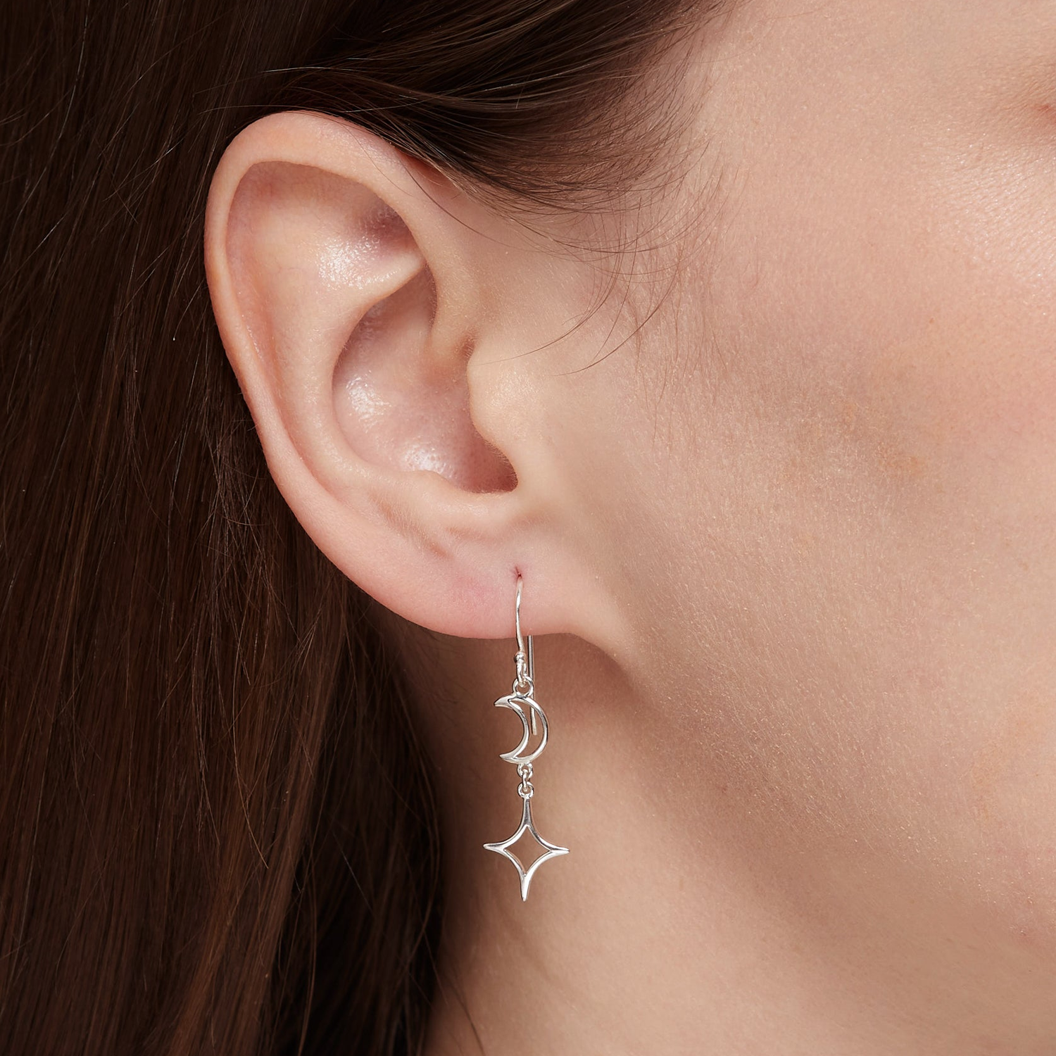 BOMA Luna Star Dangle Earrings