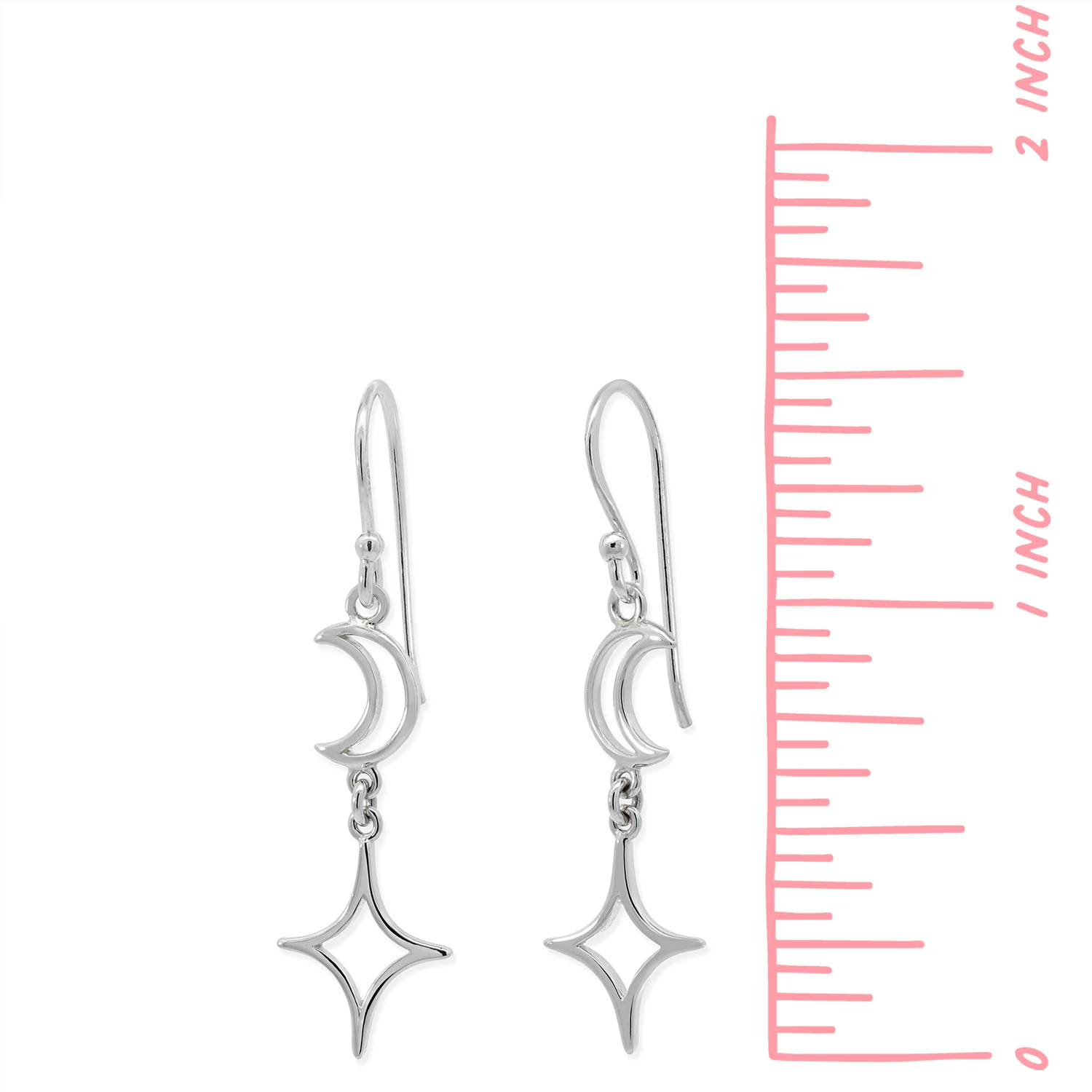 BOMA Luna Star Dangle Earrings