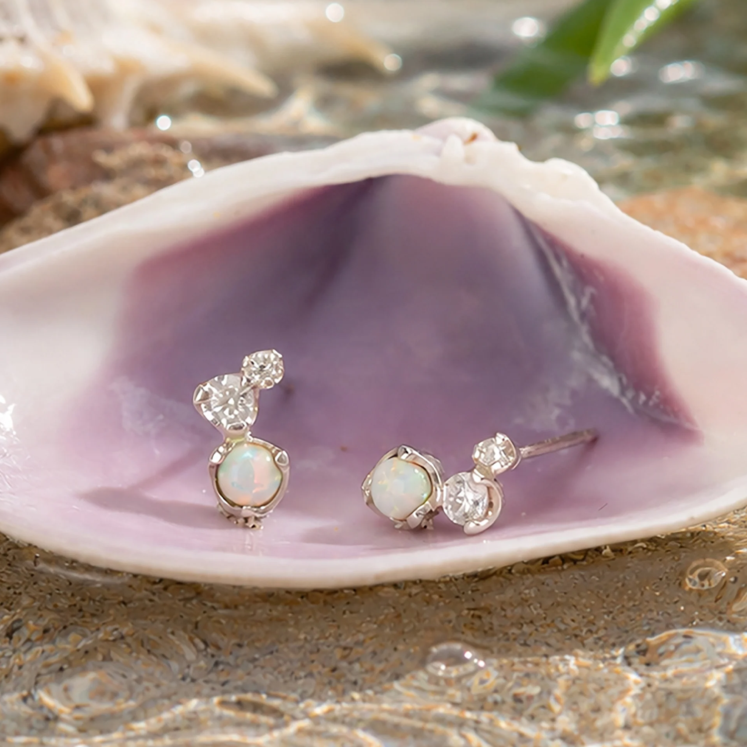 BOMA Twinkle Studs with Opal