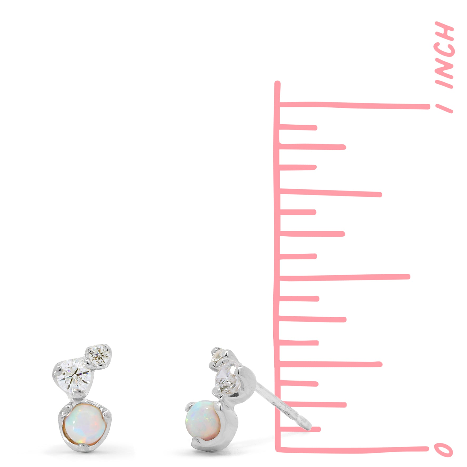BOMA Twinkle Studs with Opal