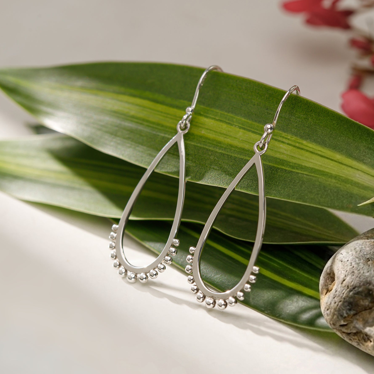 BOMA Beaded Teardrop Dangle Earrings