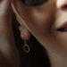 Boma Rope Circle Earrings - Gold