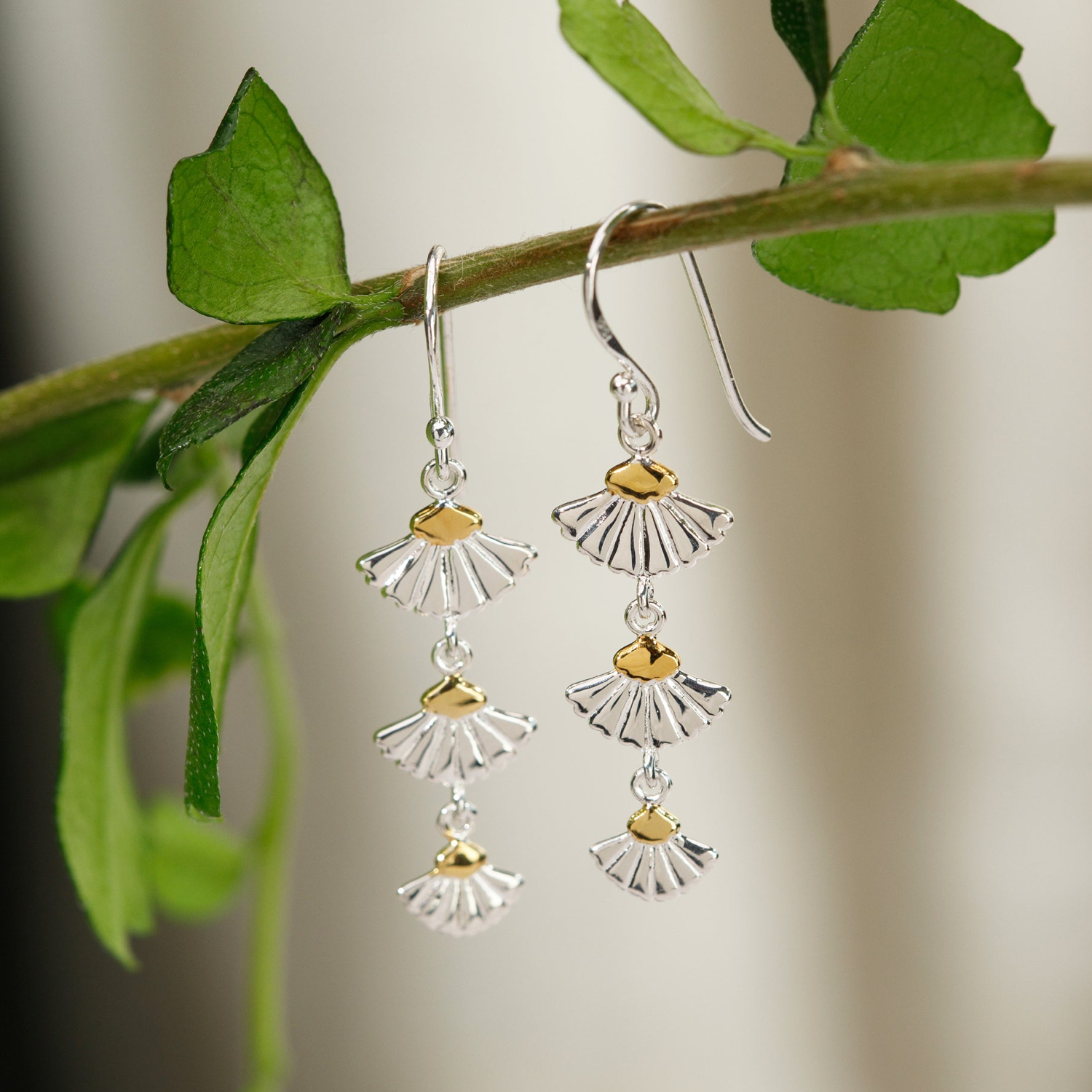 BOMA Cascading Petal Dangle Earrings