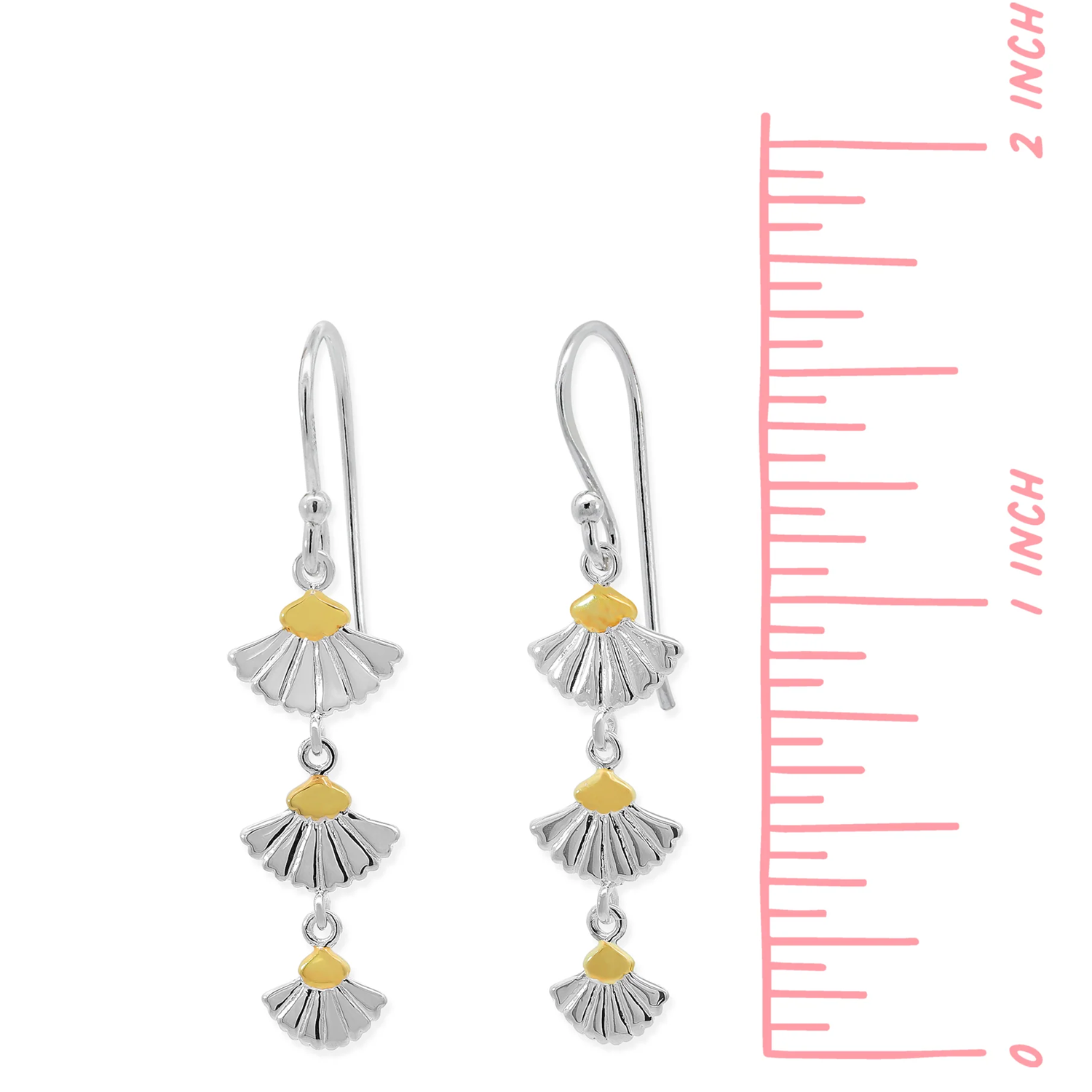 BOMA Cascading Petal Dangle Earrings