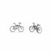 Boma Sterling Bicycle Post Earrings