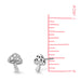 Boma Sterling Silver Mushroom Stud Earrings