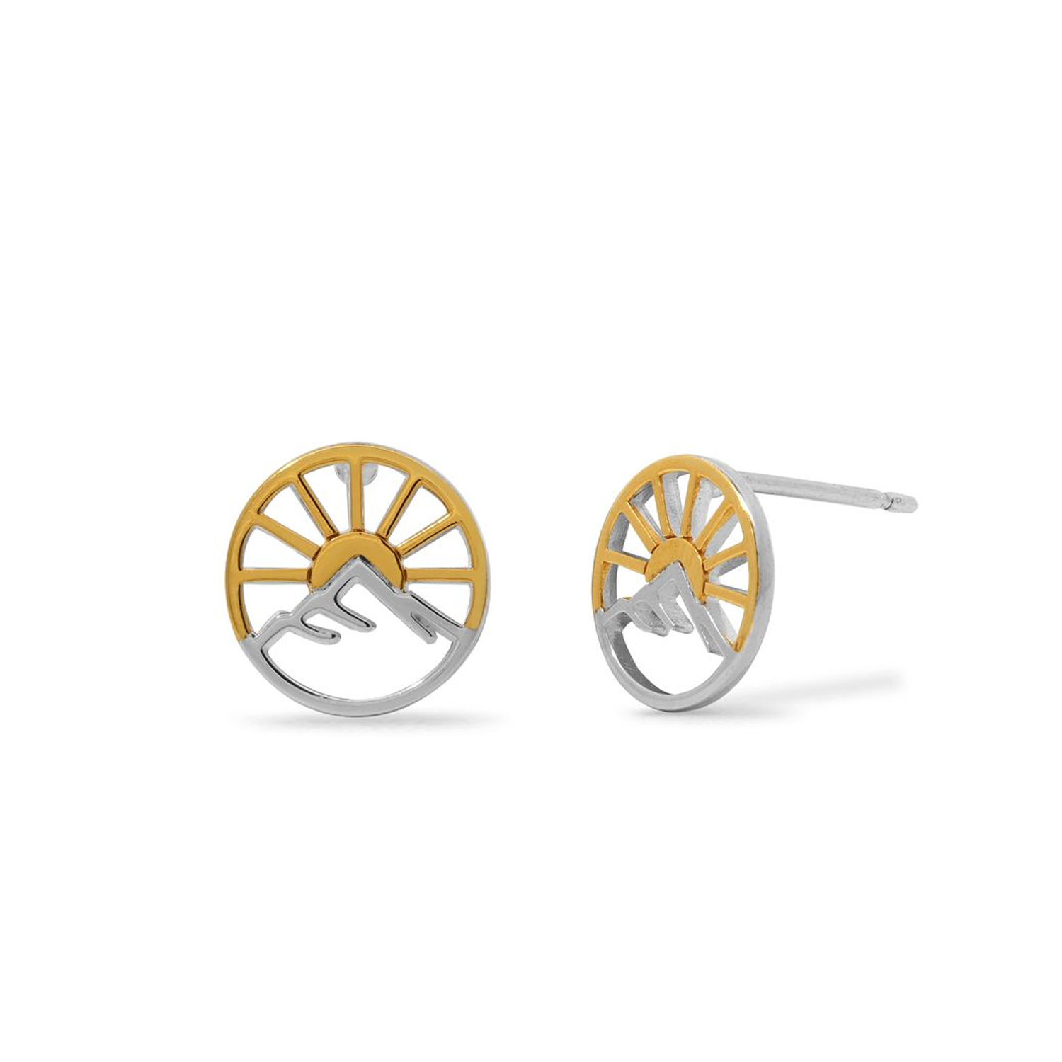 BOMA Radiant Sunrise Studs - Gold and Silver