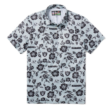 Reyn Spooner Las Vegas Raiders Polo Shirt Silver M  805766215886
