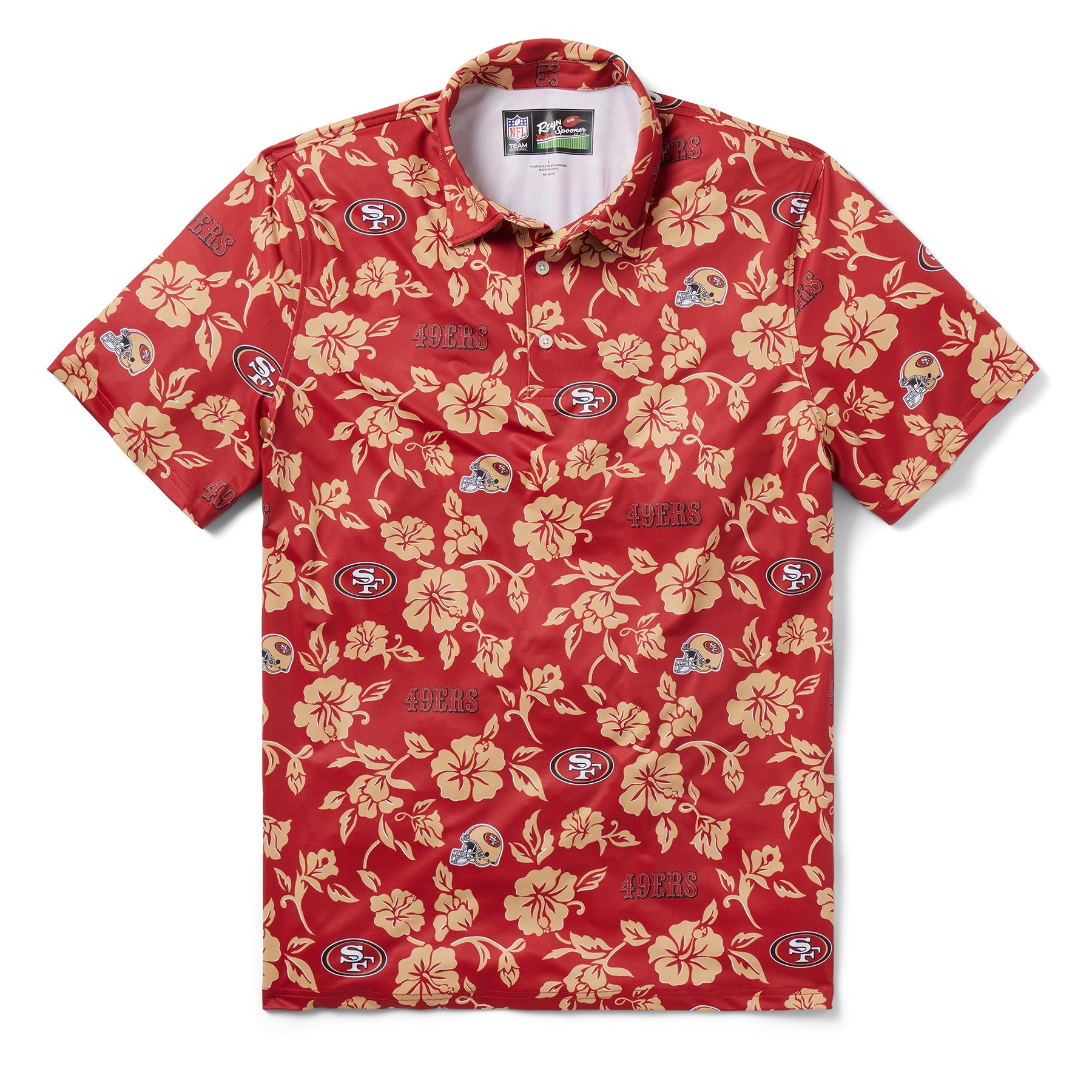 Reyn Spooner San Francisco 49ers Polo Shirt Red M  805766216609