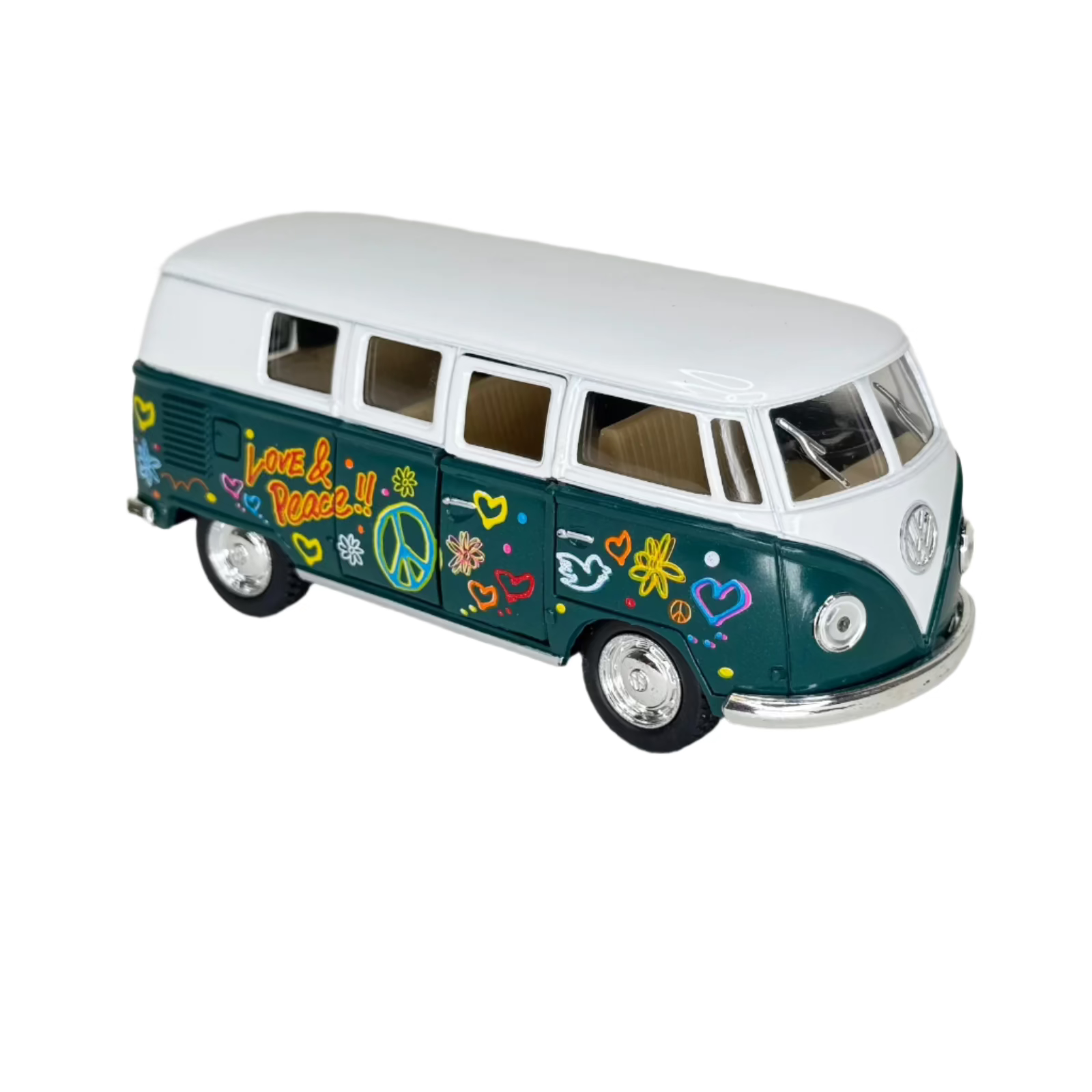 Die Cast Pull Back 1962 Classic VW Bus (Single) - Random Color