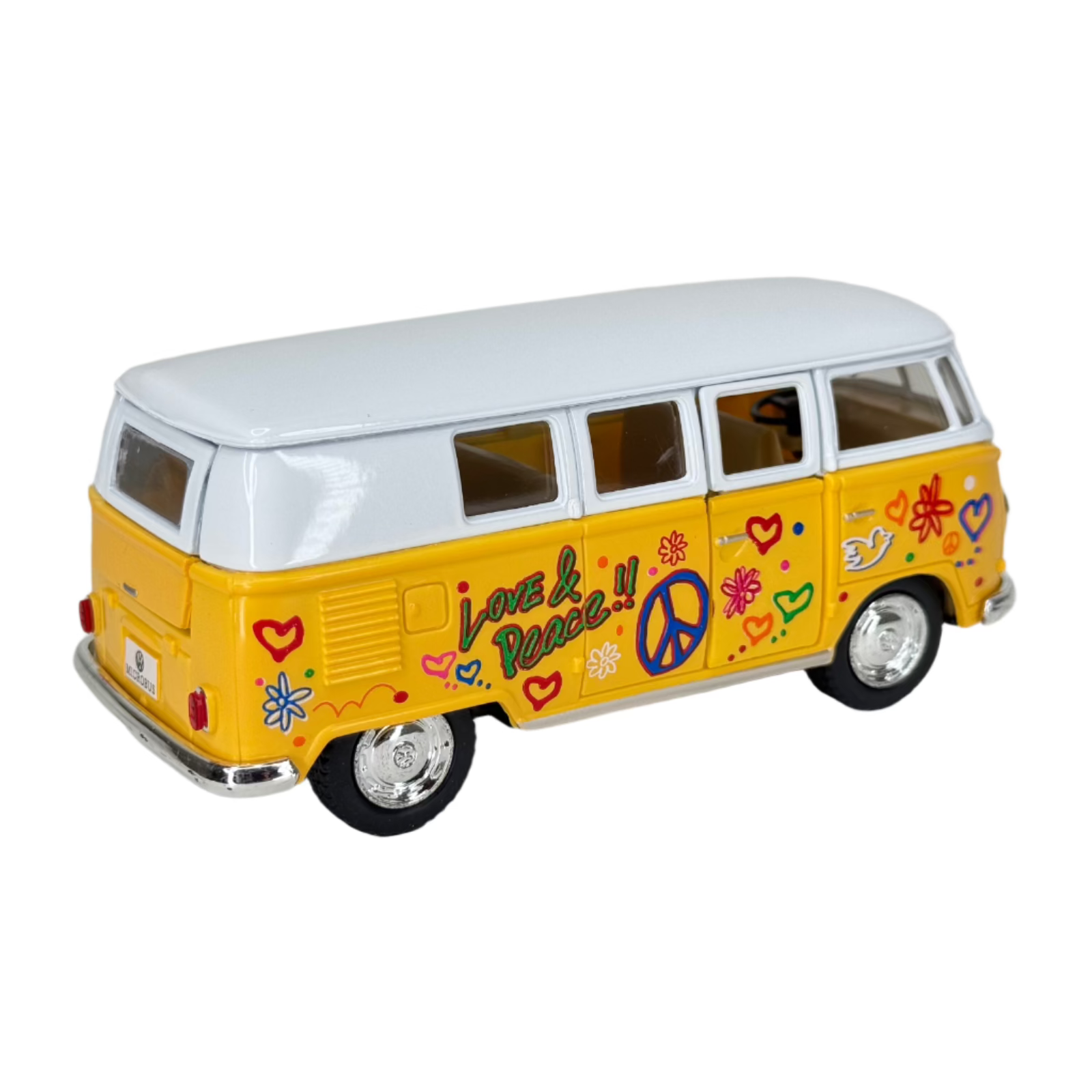 Die Cast Pull Back 1962 Classic VW Bus (Single) - Random Color