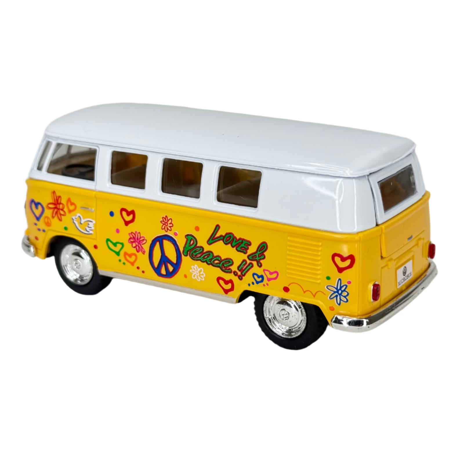 Die Cast Pull Back 1962 Classic VW Bus (Single) - Random Color