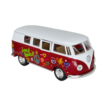 Die Cast Pull Back 1962 Classic VW Bus (Single) - Random Color