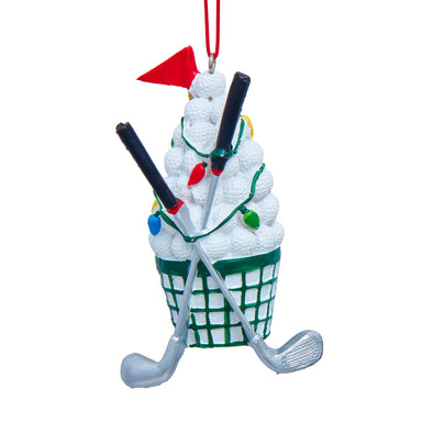 Deck The Golf Balls Bucket Ornament