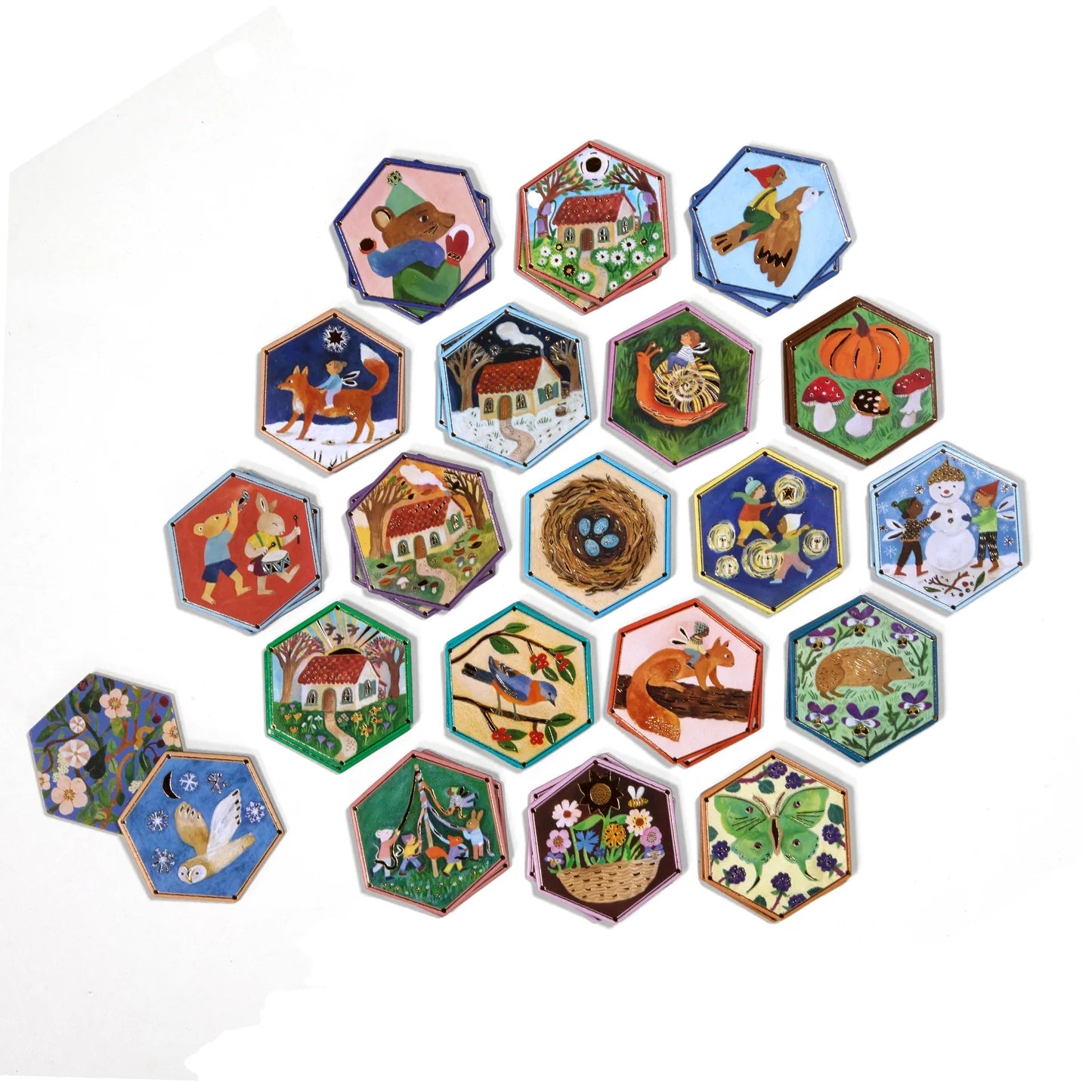 eeBoo Cottage Fairies Memory & Matching Game