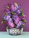Garden Lilacs Pop Up Flower Bouquet Greeting Card    