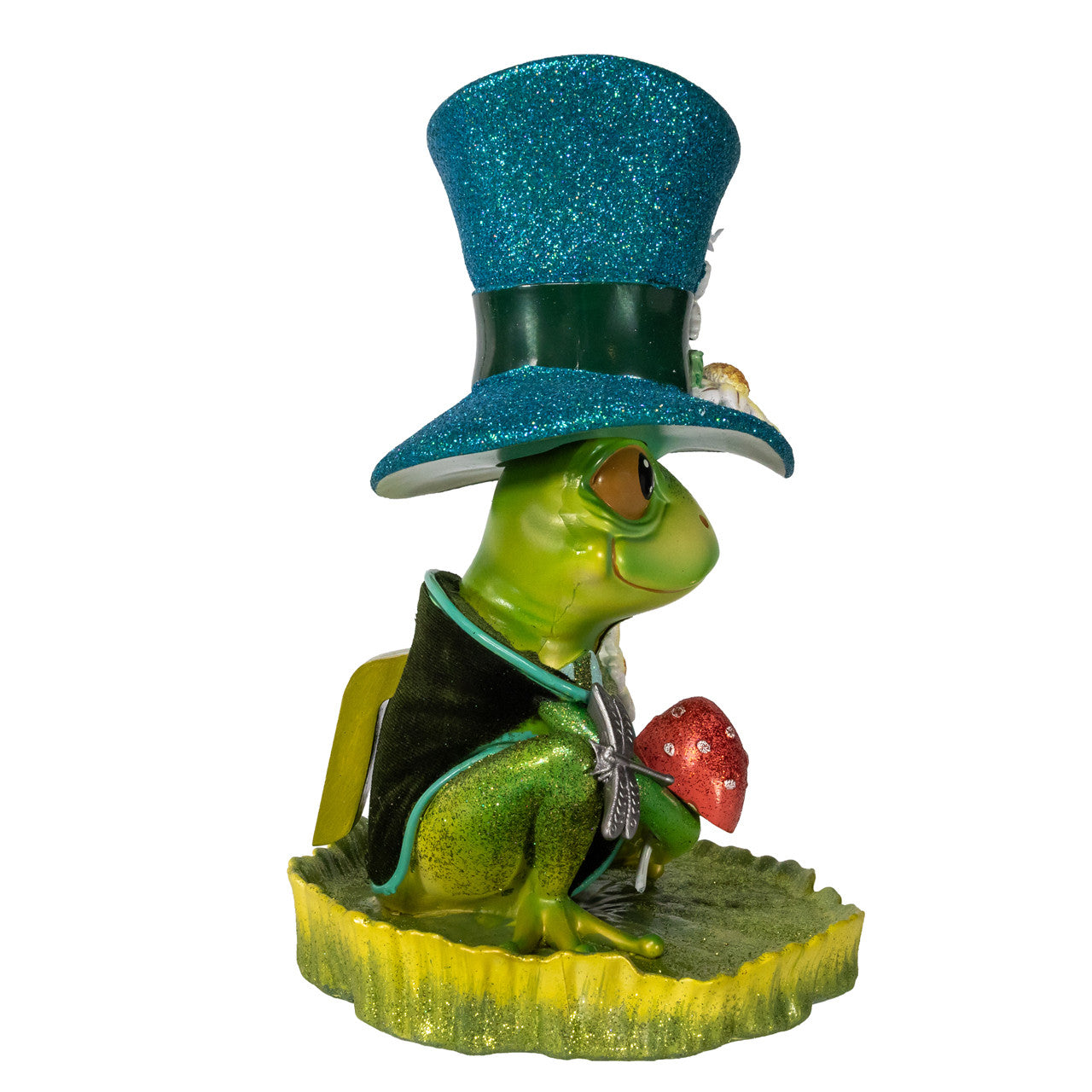Hollywood Nutcrackers Frog On Lilypad 10" Nutcracker