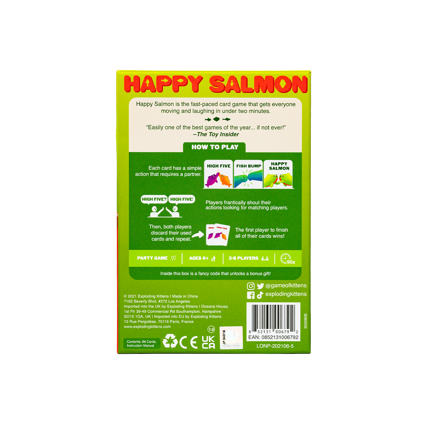 Happy Salmon - Green Fish Box