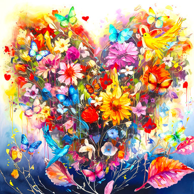 Heart Bouquet 500 Piece Puzzle