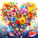 Heart Bouquet 500 Piece Puzzle