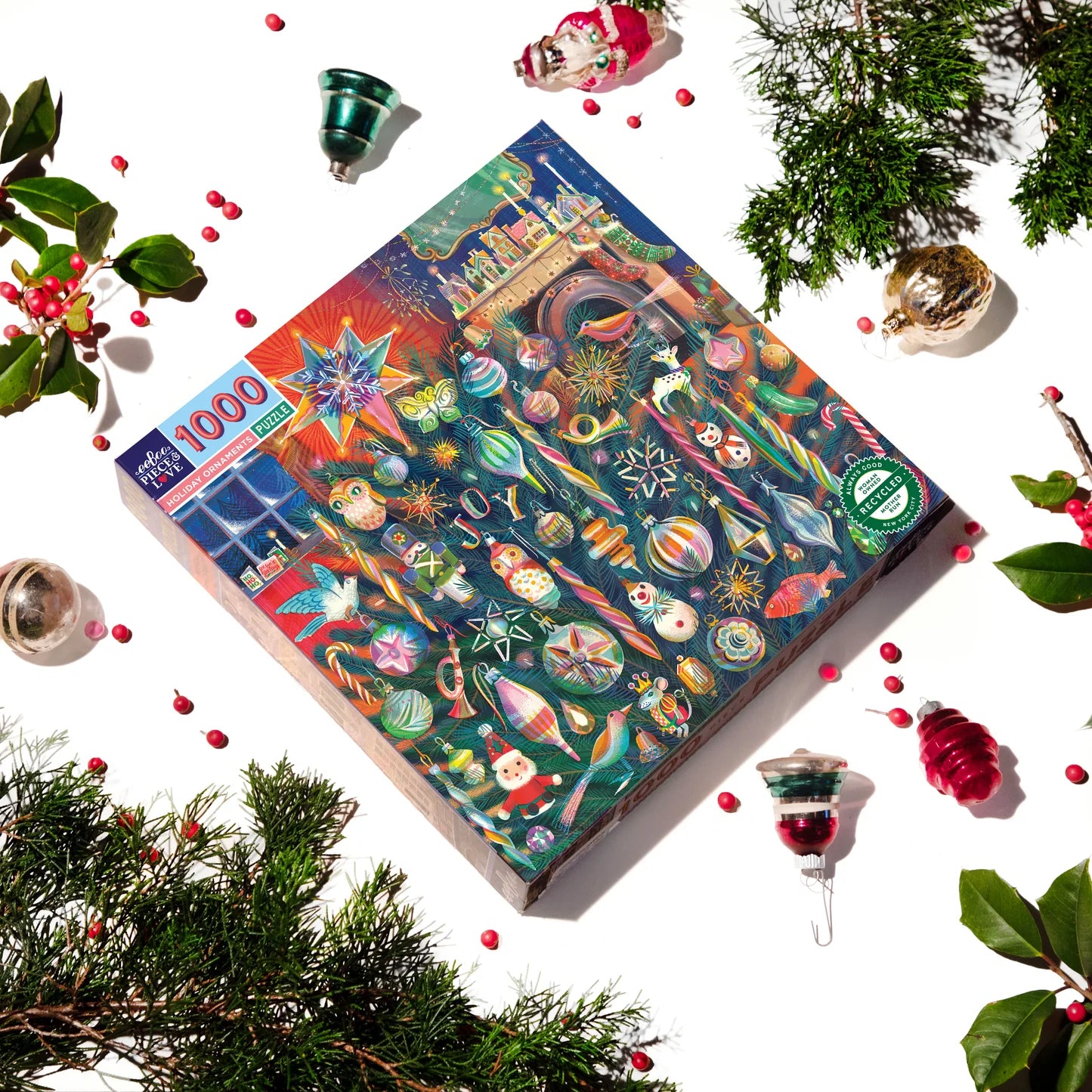 Holiday Ornaments 1000 Piece Puzzle