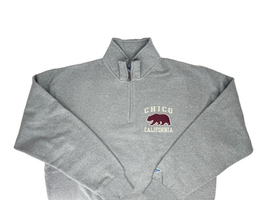 Chainmail Bear Logo Chico Quarter Zip Sweatshirt