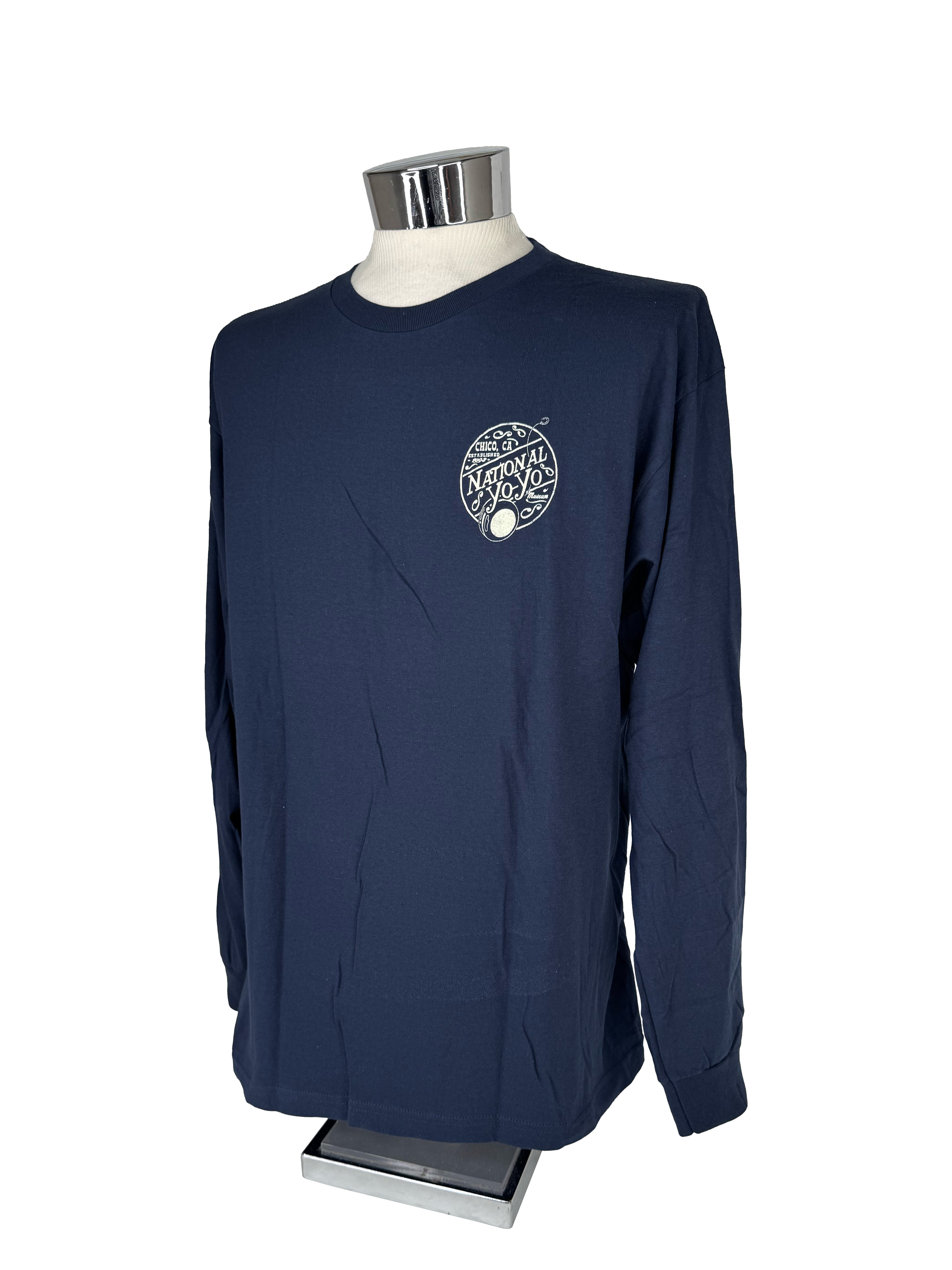LAKESHIRTS Navy National Yo-Yo Museum Chico Long Sleeve Shirt