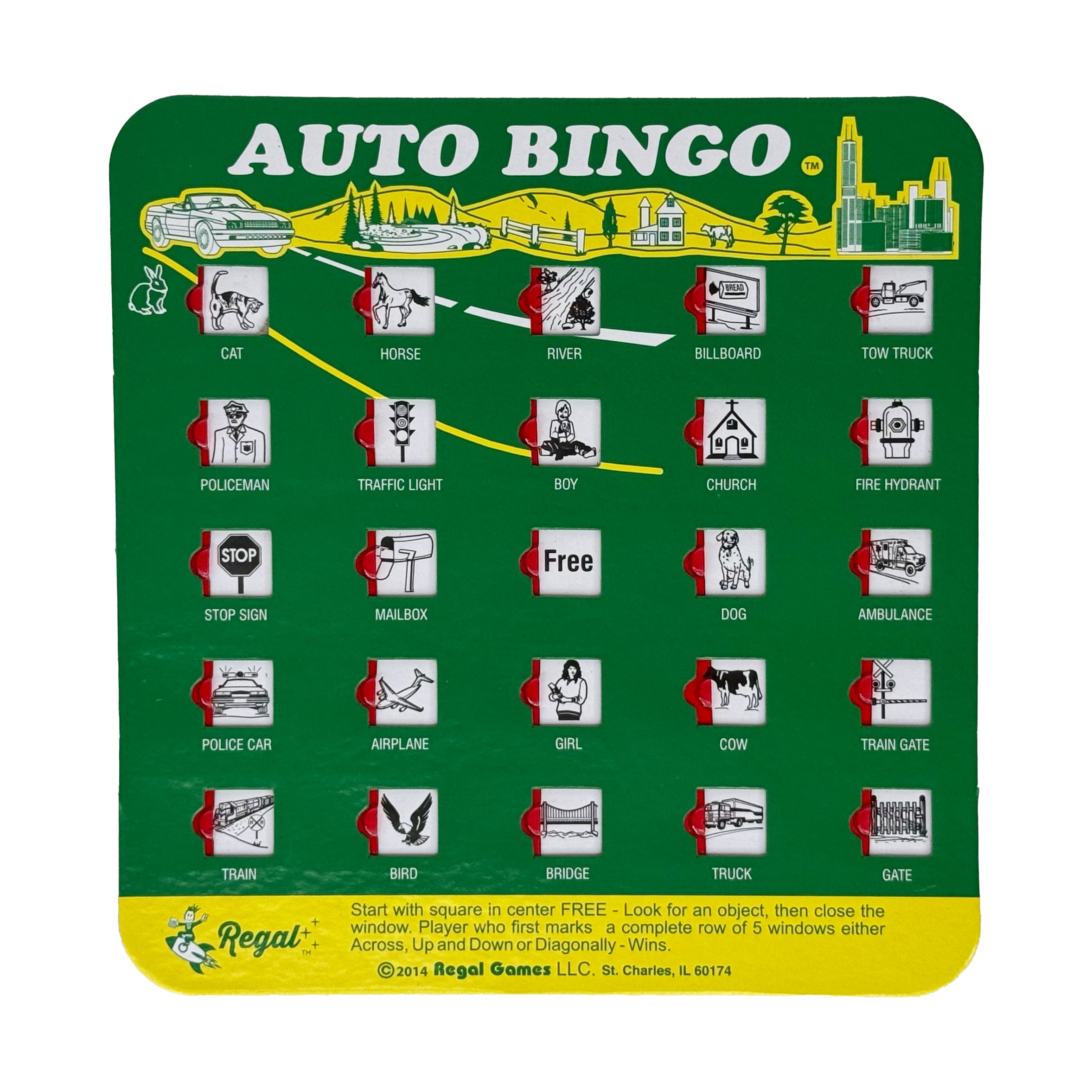 Auto Bingo (Single Card) - Random Card/Color
