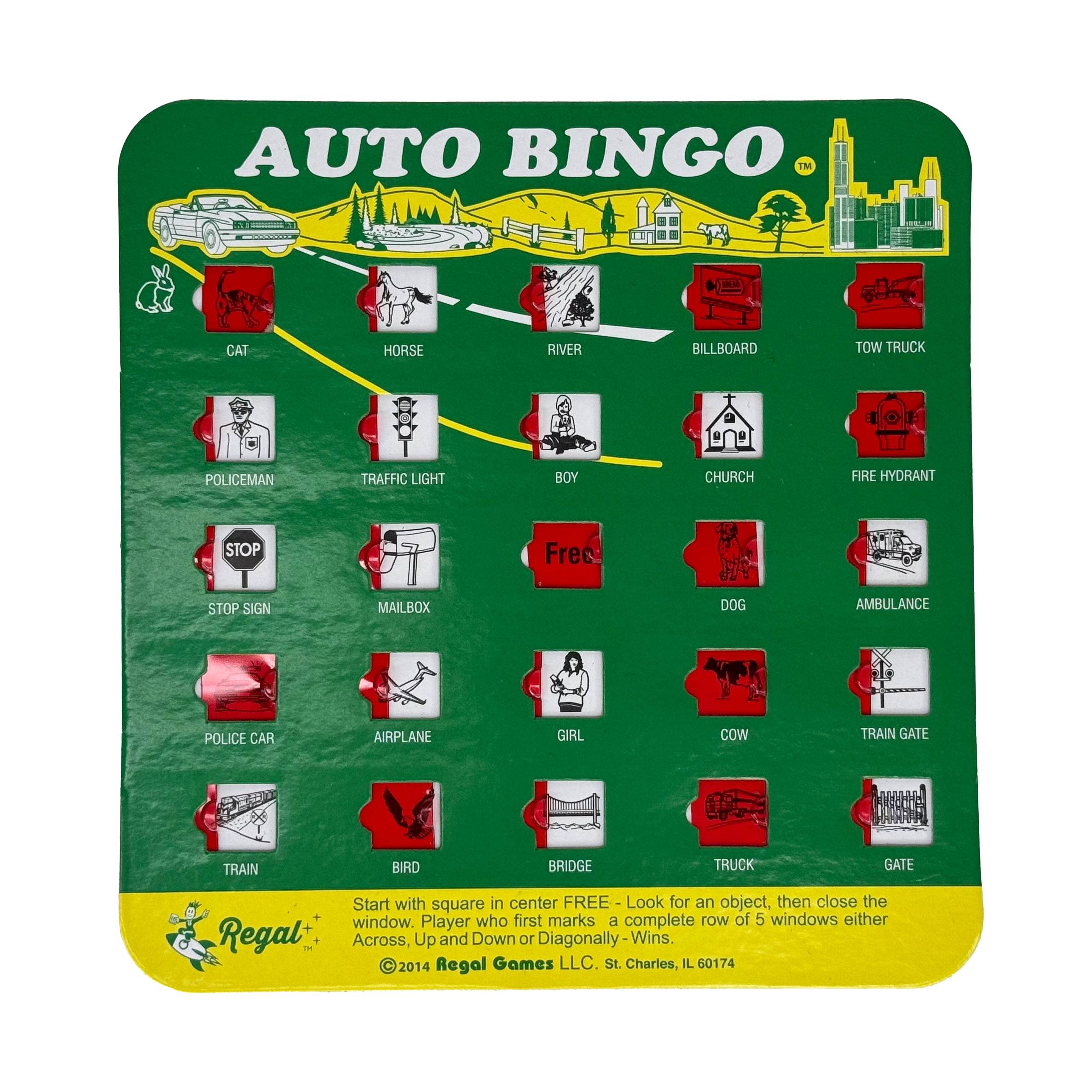 Auto Bingo (Single Card) - Random Card/Color