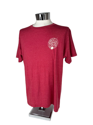 LAKESHIRTS Heathered Cardinal National Yo-Yo Museum Chico T-Shirt