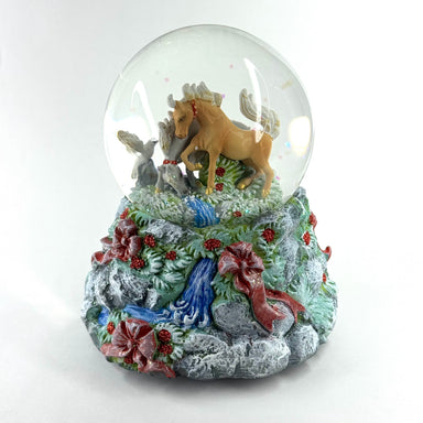 Breyer Winter Woodland Musical Snowglobe