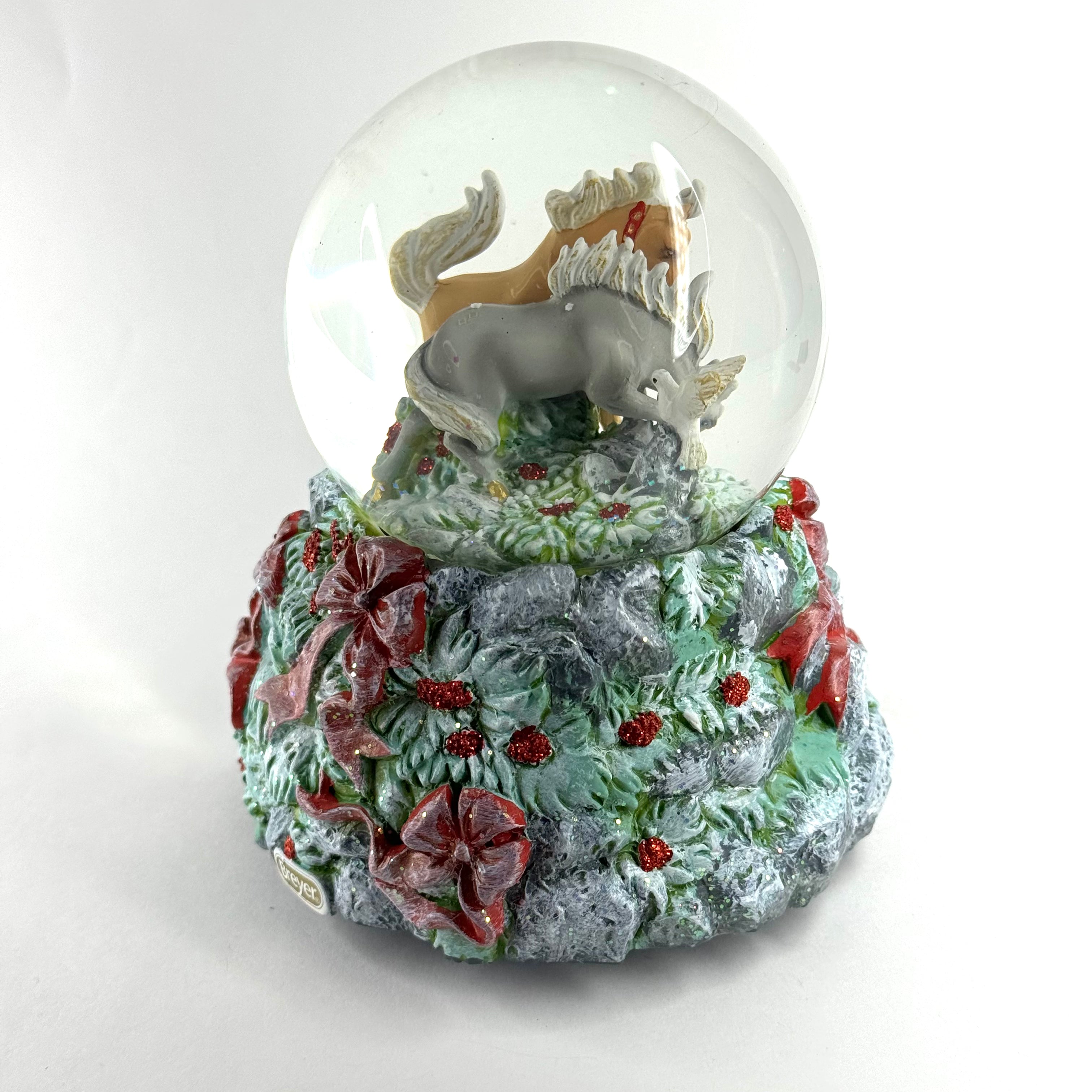 Breyer Winter Woodland Musical Snowglobe