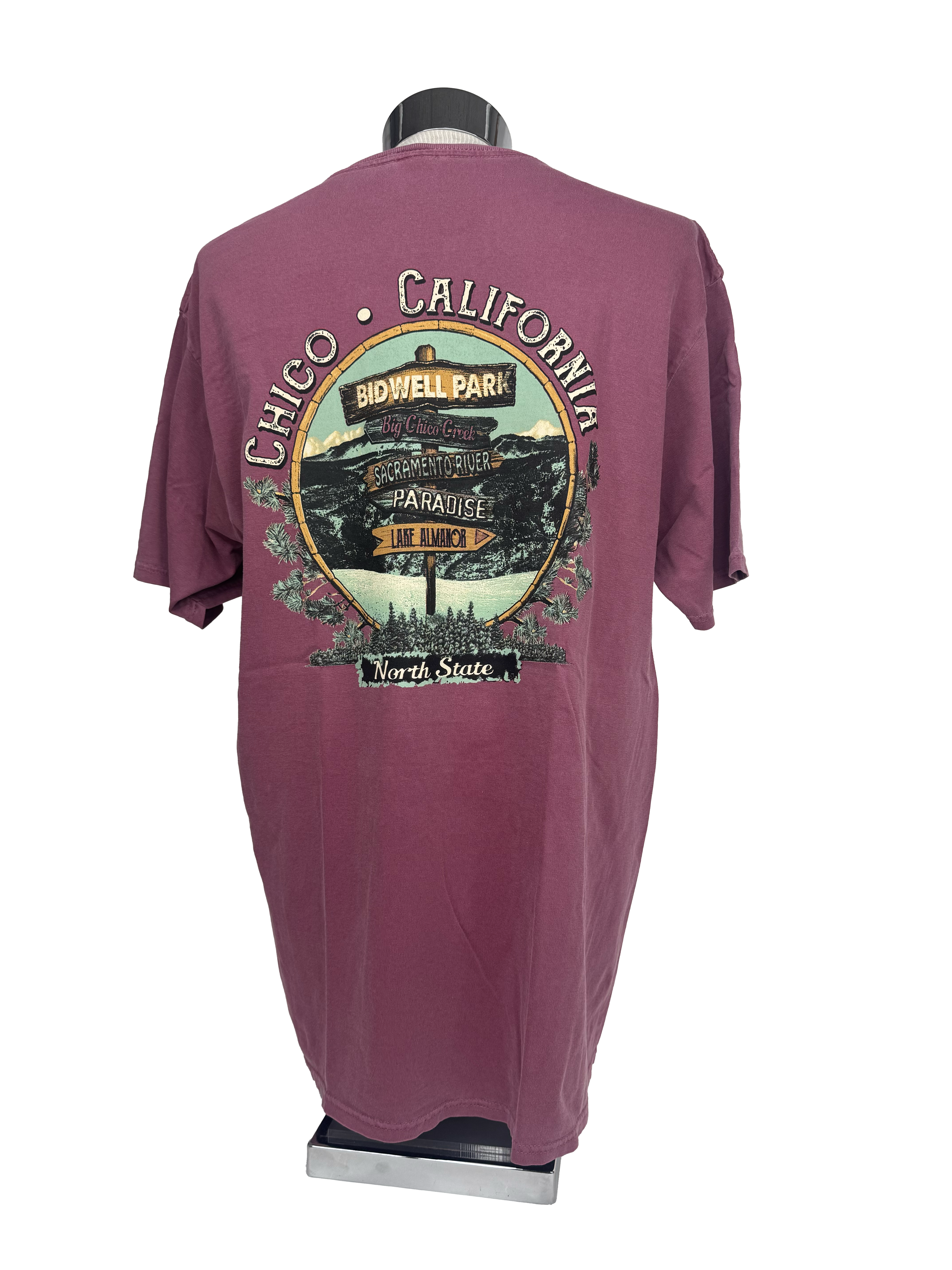 Injunction Rolling Hills Chico T-Shirt Maroon S 3290170.1