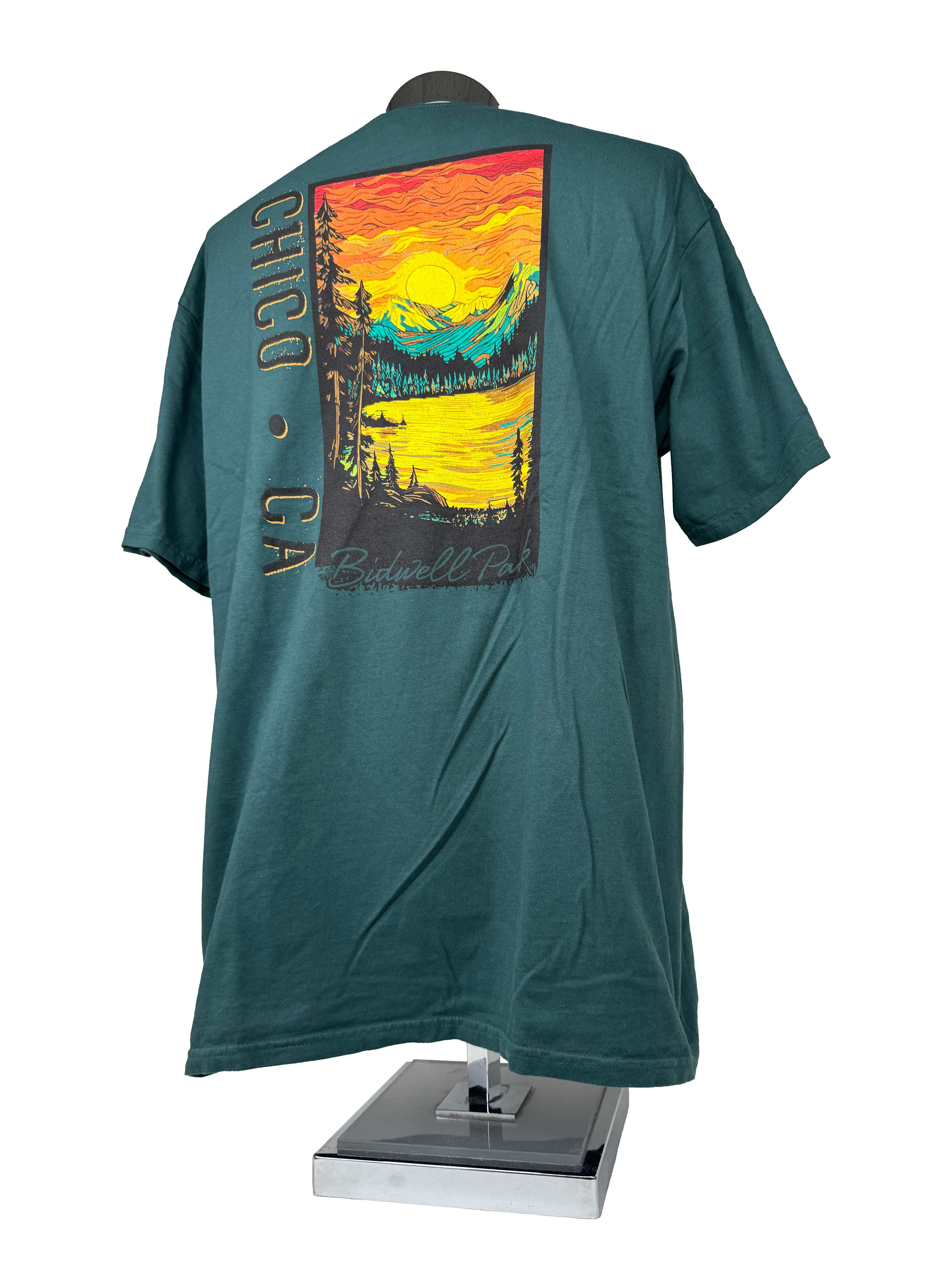 Transcending Moutains 100% Cotton Chico T-Shirt Evergreen S 36432447