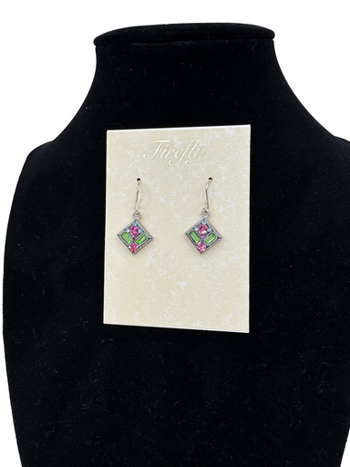 Firefly Rose Architectural Diamond Earrings