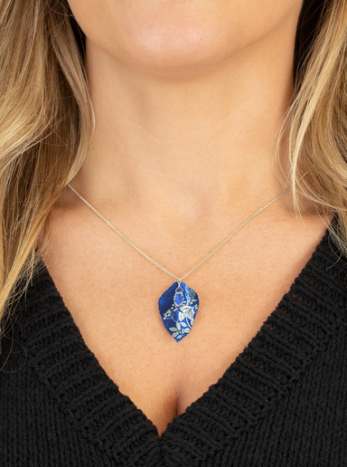 Holly Yashi Blooming Elm Necklace Indigo