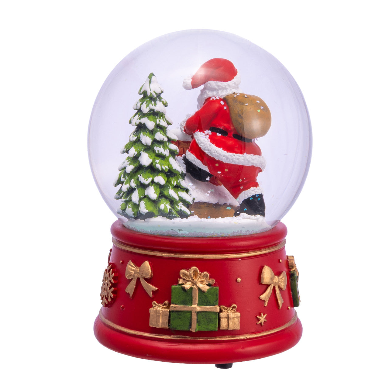 Santa with Chimney 100mm Musical Waterglobe