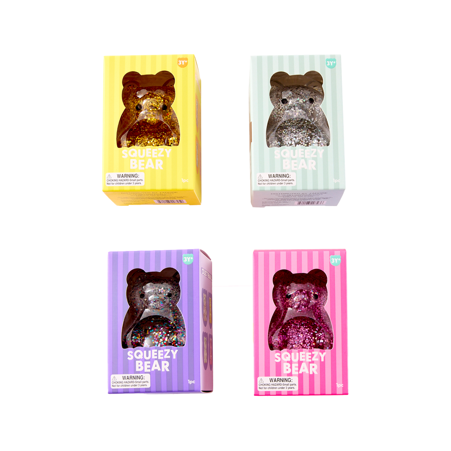 Jadore Glitter Squeezy Bear (Single) - Random Color