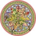 Erin E. Hunter Floral Compass 500 Piece Round Puzzle