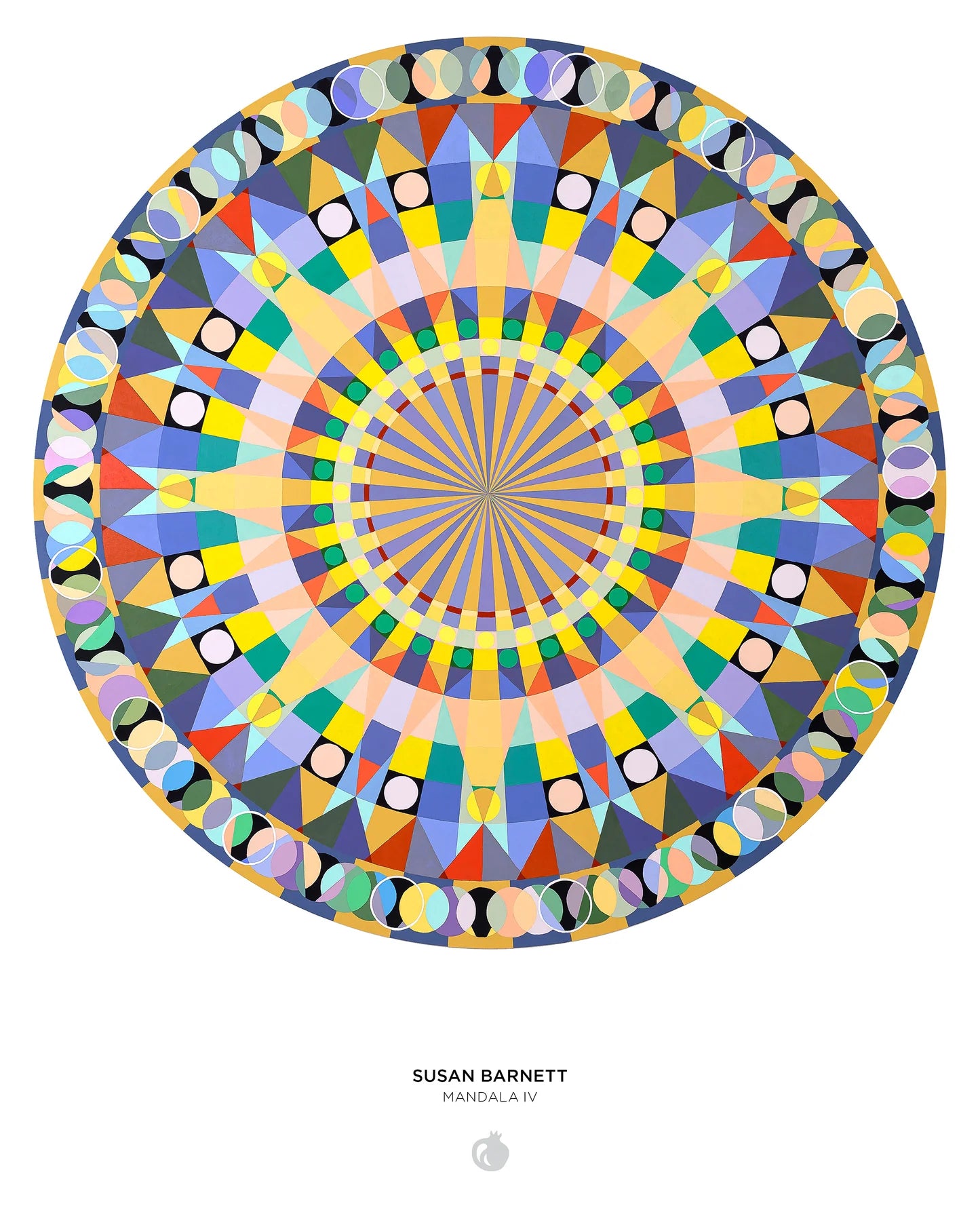 Susan Barnett Mandala IV 500 Piece Round Puzzle