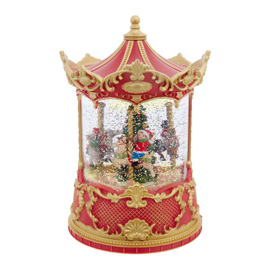 Lighted Carousel & Swirling Glitter Lantern