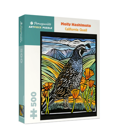 Molly Hashimoto California Quail 500 Piece Puzzle