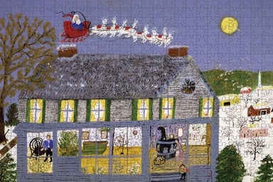 Grandma Moses Santa Claus II 500 Piece Puzzle