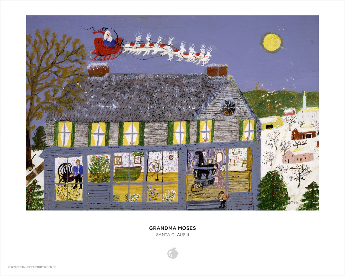 Grandma Moses Santa Claus II 500 Piece Puzzle