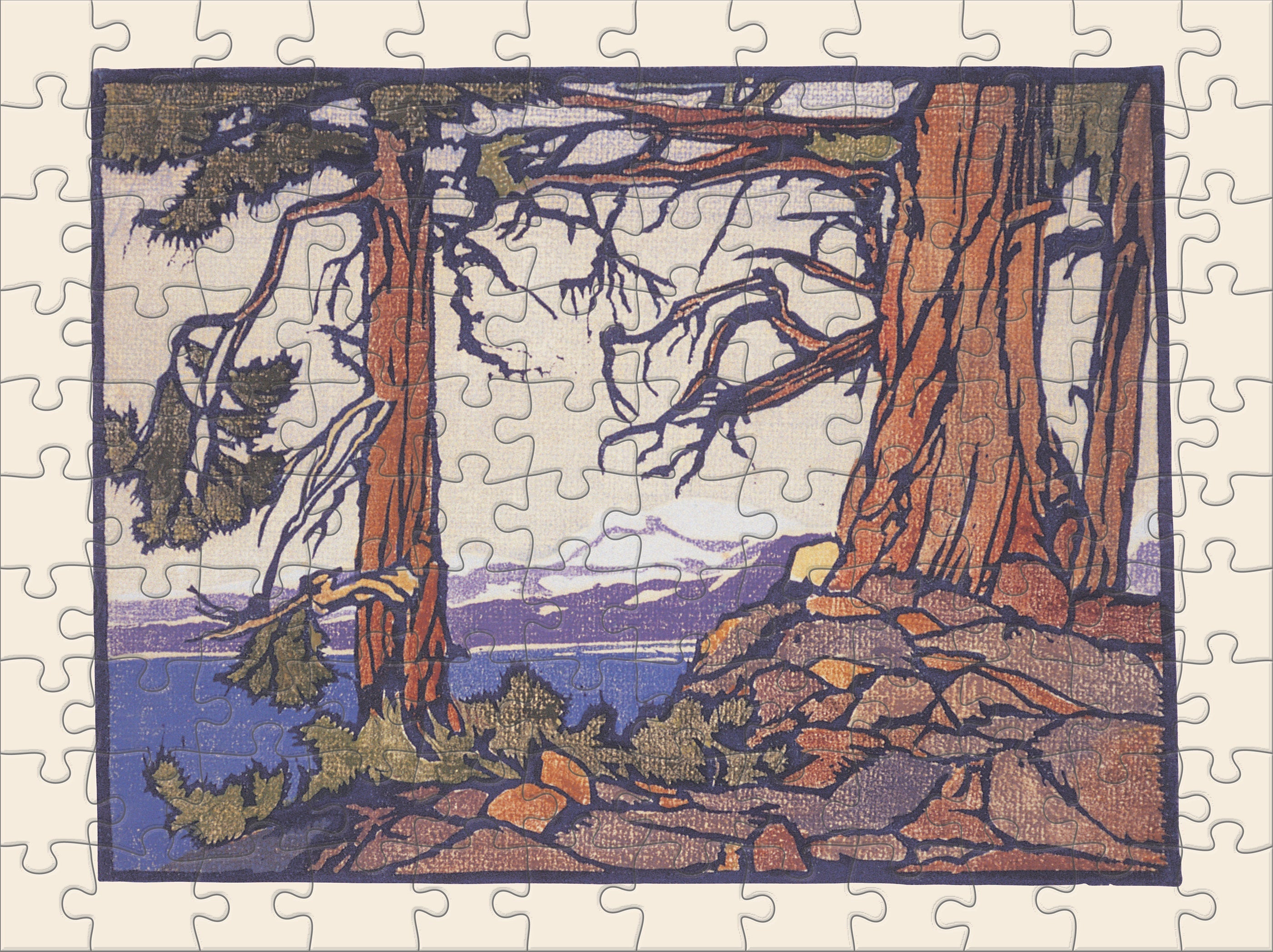William S. Rice 120 Piece Double Sided Puzzle Set