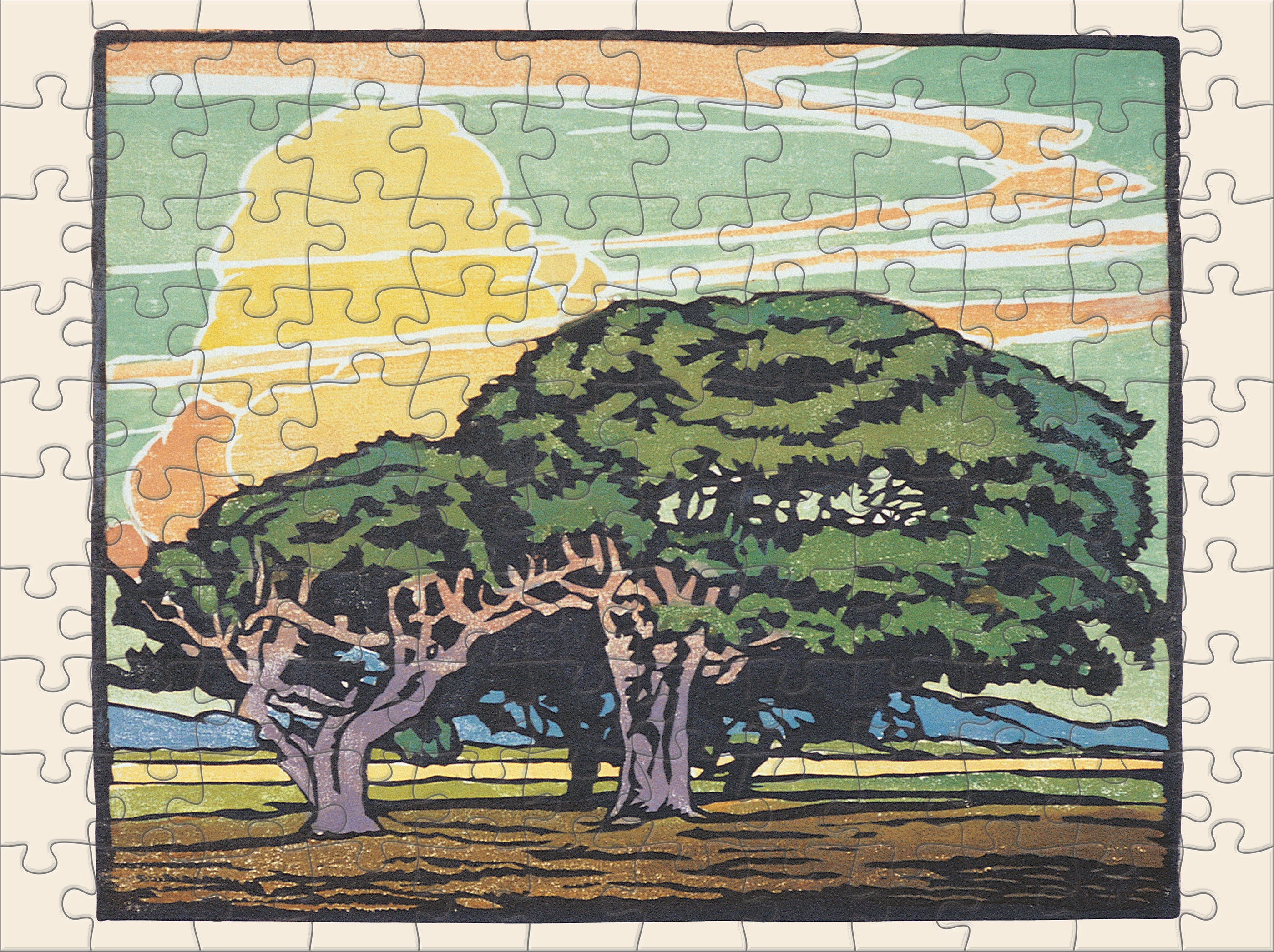 William S. Rice 120 Piece Double Sided Puzzle Set